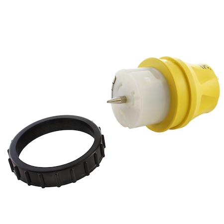 Ac Works Plug Adapter, CS6364, 5-15P, 0 ft., Yellow ADTE515